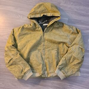 MNML Mens Size XXL Heavyweight Cotton Canvas Jacket Quilt Lined